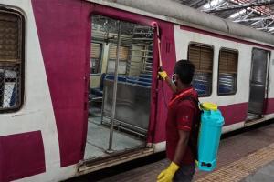 Mumbai's local trains get soap, water, sanitiser clean-up