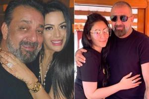Trishala and Maanayata have the sweetest b'day wishes for Sanjay Dutt!