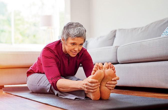 Pilates on a mat are an excellent option for the elderly