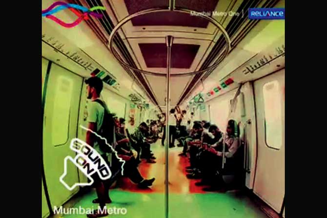 A screenshot from the clip posted by Mumbai Metro