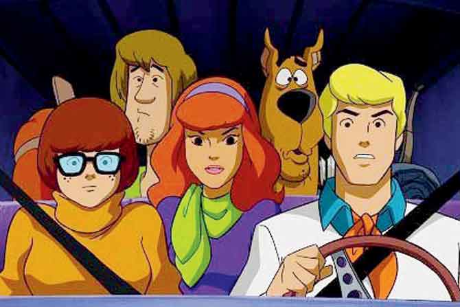 A still from the cartoon, Scooby-Doo; 