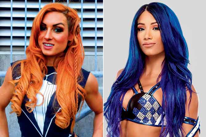 Becky Lynch and Sasha Banks