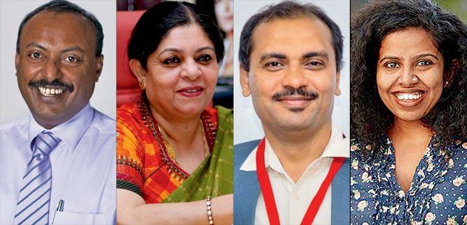 Vinoj Manning, Poonam Muttreja,Dr Shirish Malde and Jasmine George