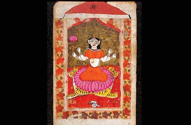 A digitised painting from late astrologer Pandit Manmohan Shastri