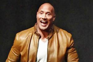 Dwayne Johnson aka The Rock donates water