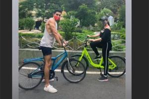 Sara Ali Khan heads out for a bicycle ride with Ibrahim; shares photos