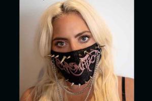 Lady Gaga flaunts themed mask, says 'be yourself, but wear a mask!