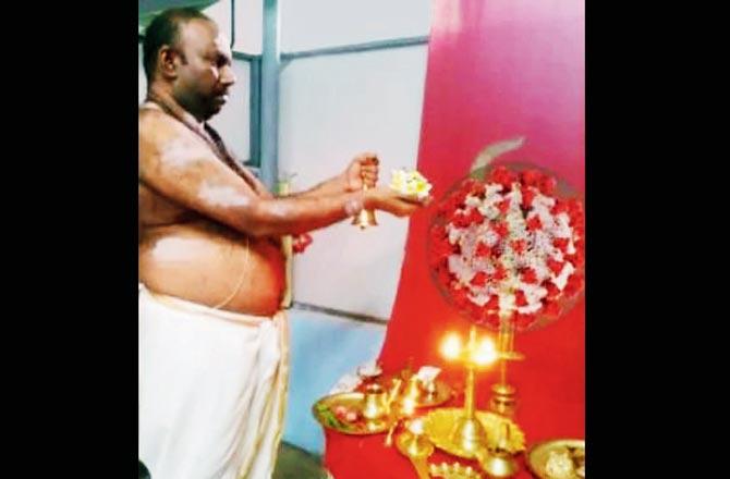 Goddess Corona debuts in Kerala