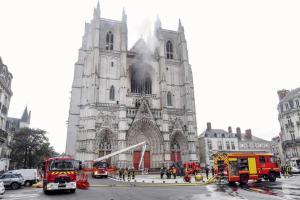 Fire breaks out at famous 15th century cathedral