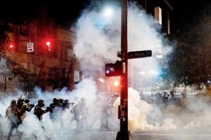 US Federal forces use tear gas, pepper balls on protesters again