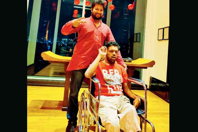 Rakesh Byndoor, 30, is unable meet his wheelchair-bound brother Ranjeet, lodged in Adharwad;