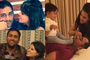 Fans wish MS Dhoni and wife Sakshi on their 10th wedding anniversary