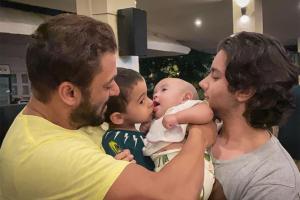 Sibling Love: Salman Khan shares a cute picture of Ahil and Ayat!
