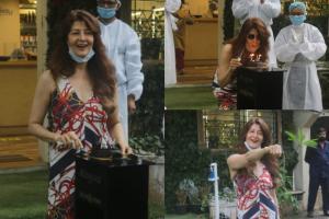 Sangeeta Bijlani celebrates her 60th birthday at a salon in Juhu