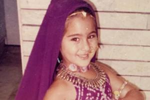 Throwback! Sara Ali Khan shares her 'Bangle Ke Peeche' look as a kid