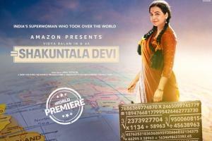 Shakuntala Devi poster: Vidya Balan preparers to win over the world