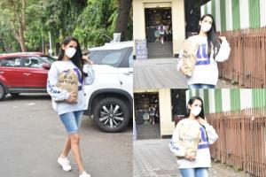 Sonal Chauhan aces the casual look as she shops for essentials in Juhu