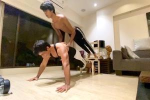 Watch Video: Sonu Sood and son Eshaan twin as they work out together