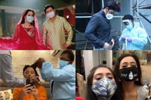 How TV celebs are shooting on the sets of their shows