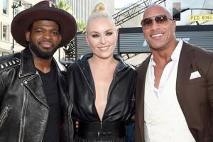Lindsey Vonn, fiance PK Subban sweat it out at the gym with 'The Rock'