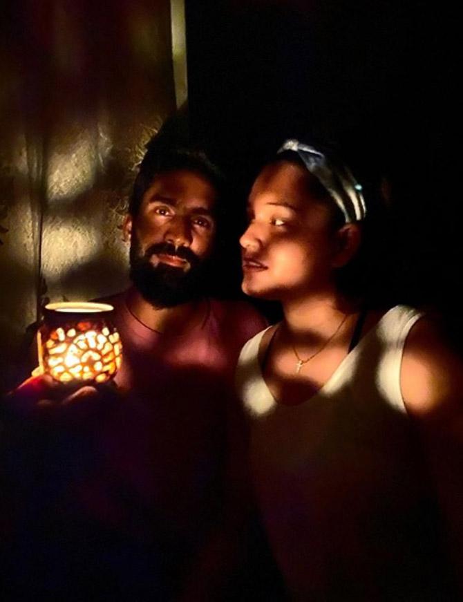 Amid the nationwide lockdown due to the Coronavirus pandemic, Dinesh Karthik shared this photo along with Dipika Pallikal and wrote, 