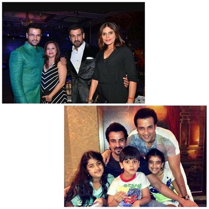 Ronit Roy, who once vied to be the hero in a film, is not the same person anymore. Over the years, he has matured a lot as an actor and is only pursuing substantial roles. The actor doesn't even mind the comparatively shorter screen time as long as he believes in the character he is playing.
In picture: Ronit Roy's family pictures
