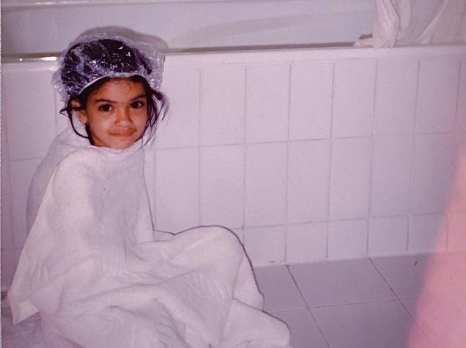 We find this childhood picture sweetest of the lot. Cute little Diana wrapped in a white towel after what seems to be a warm shower will certainly make you smile. Sharing this piece from her family album, the Parmanu actress wrote, 