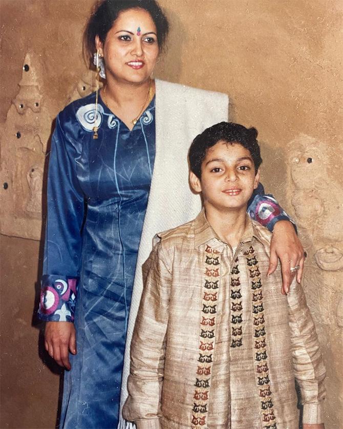 Karan Wahi shared this cute picture with his mother on Mother's Day, and wrote alongside, 