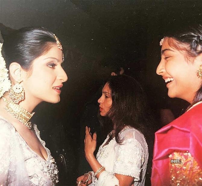 Sonam Kapoor's teen picture with her aunt - Maheep Kapoor. Sonam shared this candid picture on Maheep's birthday and captioned - Happy birthday @maheepkapoor! You’ve been my inspiration and my role model. I feel blessed to call you my aunt. I miss you so much and wish you all the happiness!