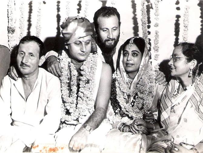 Talking about Kirron Kher and Anupam Kher's love story, this is the former's second marriage, after separating from her first husband Gautam Berry. Anupam Kher and Kirron Kher, who met thanks to their love for theatre, tied the knot in 1985. Sikander was three, then
In picture: On their 34th wedding anniversary, Anupam Kher shared this picture and wrote alongside, 