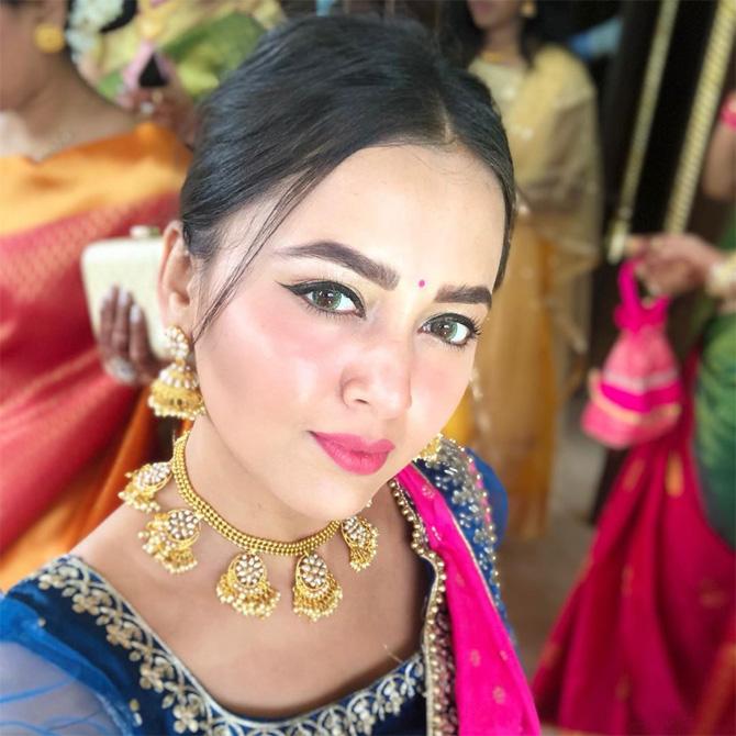 Born on June 10, 1992, the birth name of the Television actress, who shot to fame at the Ragini in the Colors TV serial Swaragin, is Tejaswi Prakash Wayangankar. Born and raised in Mumbai, Tejasswi's journey as an actor started after winning the title of Fresh Face, a beauty contest in Mumbai. (All pictures/Tejasswi Prakash's official Instagram account)