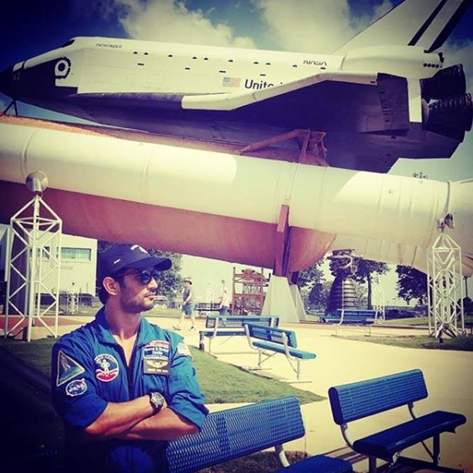 Sushant Singh Rajput had undergone training at the National Aeronautics and Space Administration (NASA)? He posted this picture from one of his training days, but with a mysterious caption, 