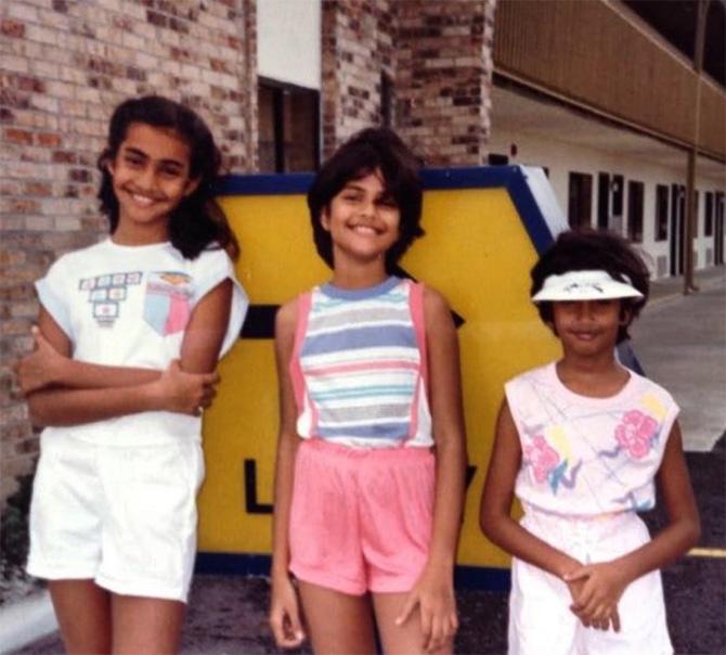 A childhood picture of Mona (Madhumita Mohapatra), Sona (Mohapatra), Tina (Pratichee Mohapatra). The Mohapatra sisters share a close-knit bond. Pratichee, the youngest of the three siblings, is also a singer. She is remembered fondly as part of Viva, the first girl band India ever had. Sona had shared this picture and shared memory about Pratichee