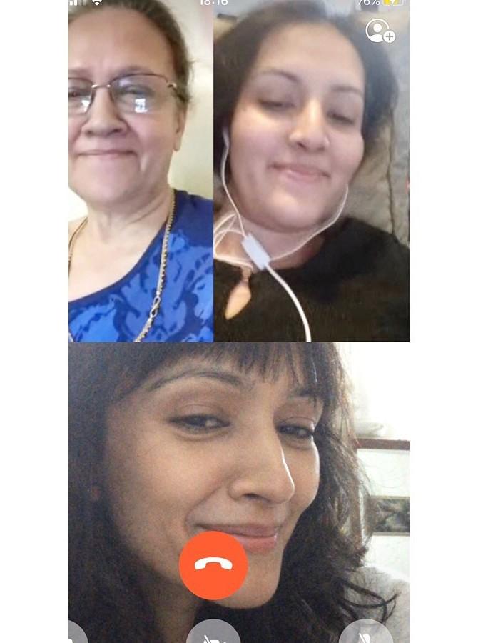 The War actress gave us a glimpse of how she is keeping herself virtually connected through video calls. Sharing this picture, she wrote, 