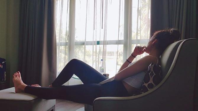Manika Batra: Sometimes you just need to disconnect and enjoy your own company. #behappyalways #sm #positivethoughts #loveyourself #peace #happiness