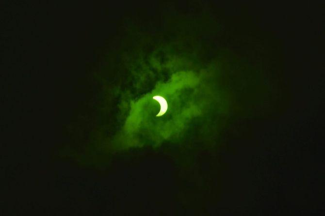 The first solar eclipse of the year, which took place on the summer solstice - the longest day in the Northern Hemisphere was visible from Asia, Africa, the Pacific, the Indian Ocean, parts of Europe and Australia.