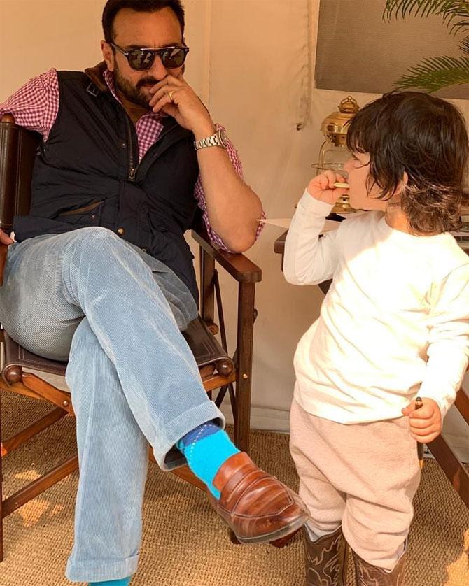 On Father's Day, Kareena Kapoor assured to her son, Taimur Ali Khan, that his father Saif Ali Khan will always have his back. Sharing an adorable picture of actor Saif Ali Khan and son, Bebo wrote in her caption, 
