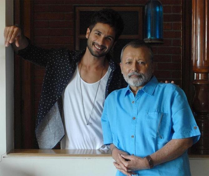 Shahid Kapoor hopped on to Instagram to share a happy picture with father Pankaj Kapur and wrote in captions: 