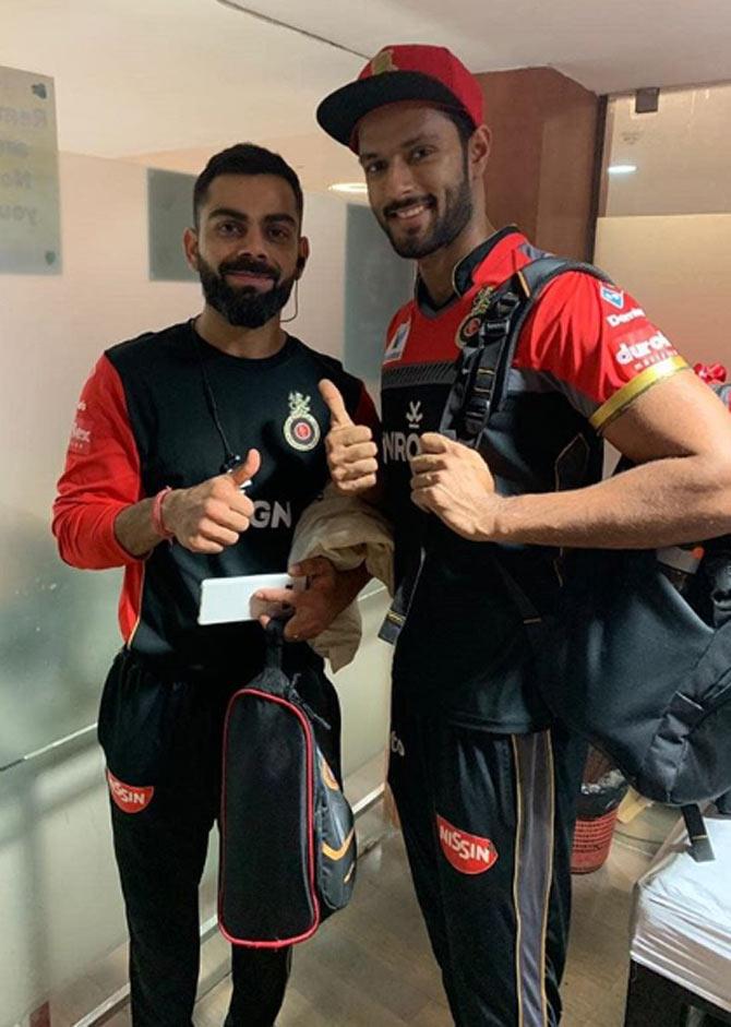 On Virat Kohli's birthday in November 2019, Shivam shared a picture with the captain and wished him, 