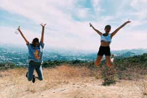 Ananya Birla shares photos of hike with Anusha Dandekar in LA