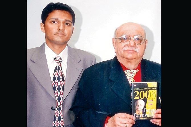 Hemang Pandit and Bejan Daruwalla in a photo taken in 2003