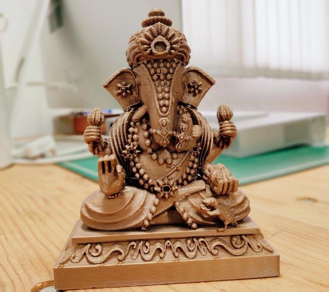 A 3D printed Ganesh