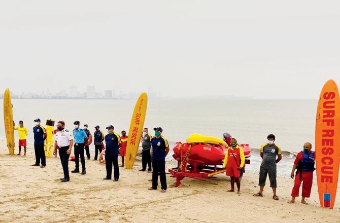 Fire Brigade said coordination drill between beach safety and flood response teams has been conducted on all six beaches