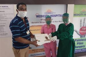 Indian Nurses Association distribute 200 face shield to fight COVID-19