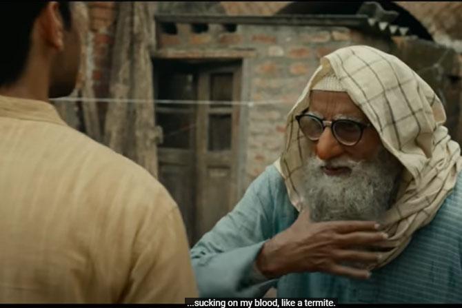 Amitabh Bachchan and Ayushmann Khurrana in Gulabo Sitabo