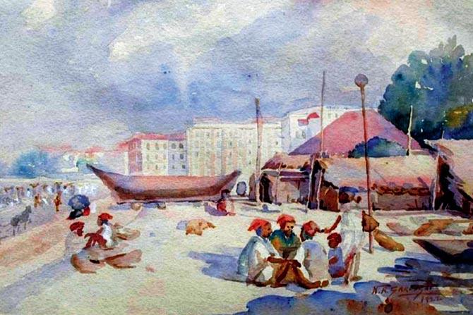 Untitled by NR Sardesai, watercolour on paper, 1922, from the museum’s permanent collection