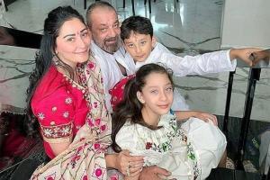 Sanjay Dutt shares a photo of a moment with his family before lockdown