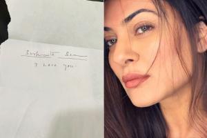 Sushmita Sen receives a handwritten love letter from a fan!
