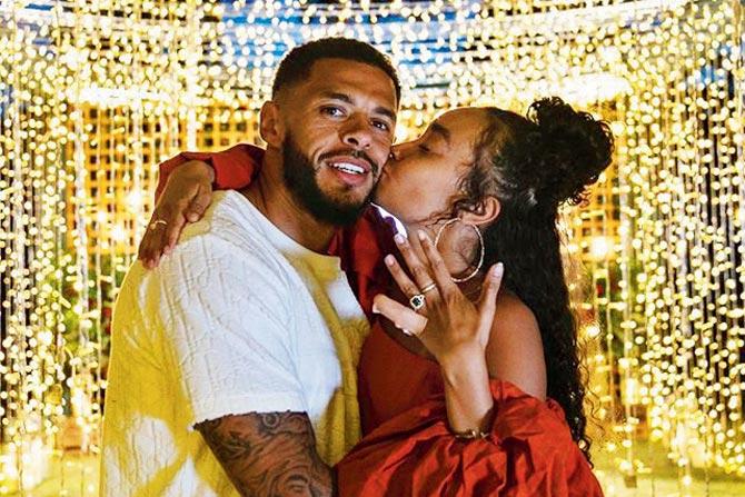 Little Mix singer Leigh-Anne Pinnock and fiance Andre Gray