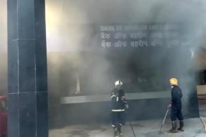 Fire at Bank of Bahrain and Kuwait branch in Nariman Point